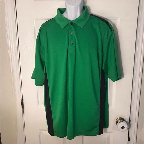 Grand Slam XXL/ XXG Green & Black Polo - Picture 1 of 7